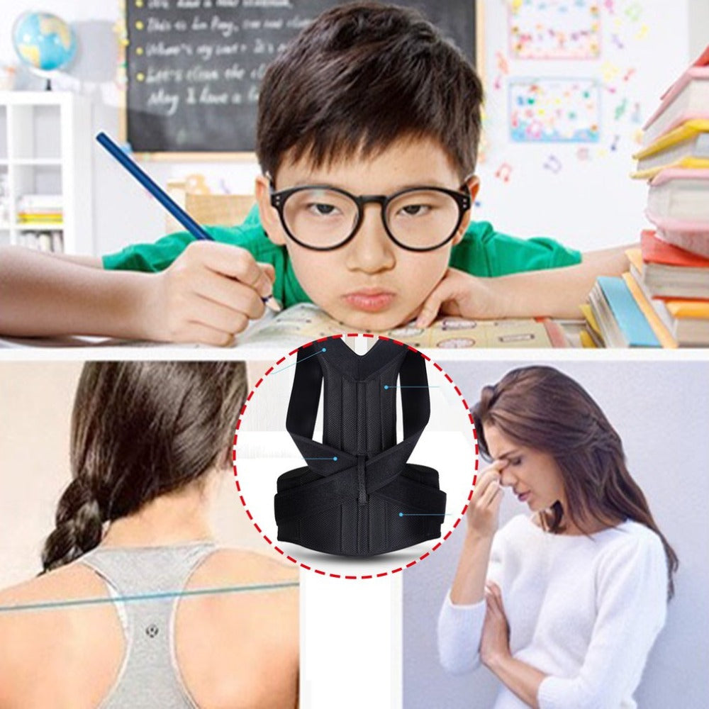 Professional Spine Alignment Posture Corrector - Adjustable Back Support Brace